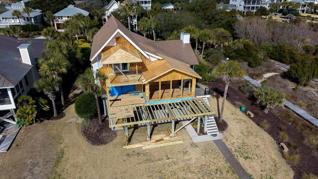 Completed home improvement project showcasing roofing and renovation work